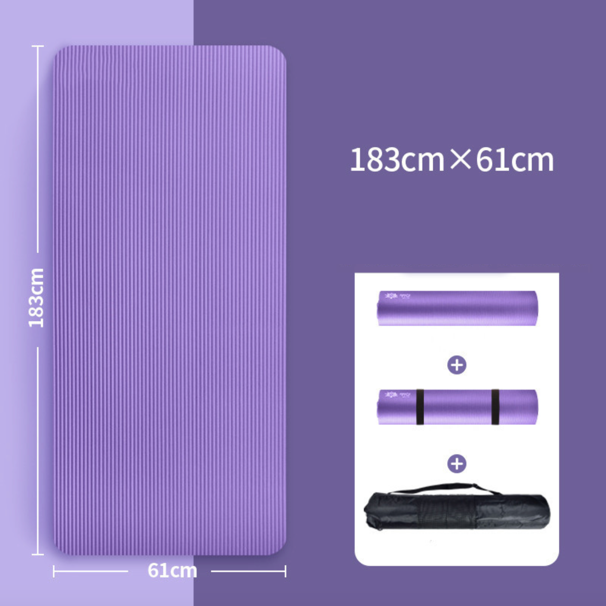 Yoga- und Fitnessmatte 15mm
